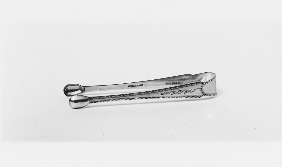 Tongs, M. Connell (active ca. 1800), Silver, American 
