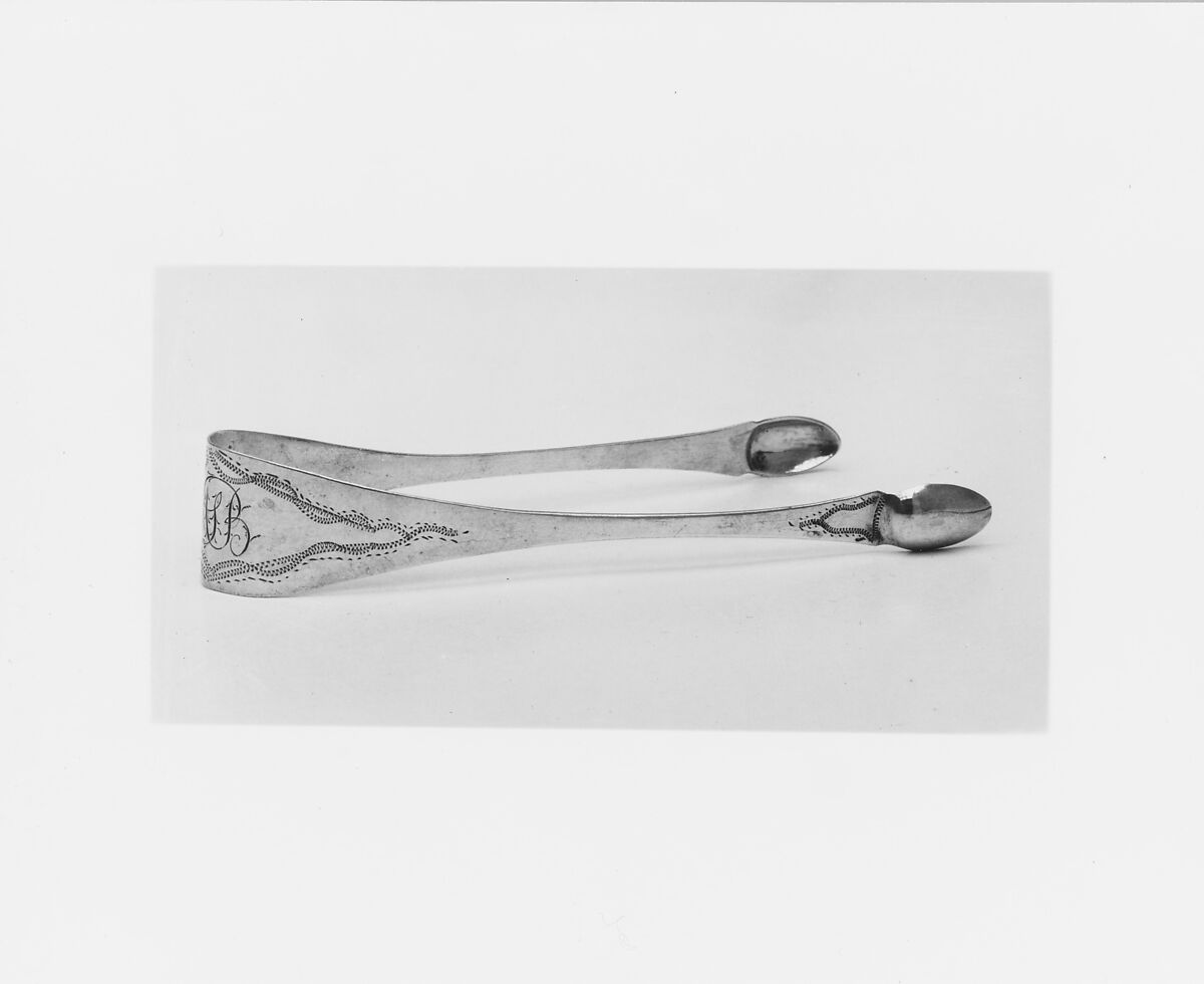 Tongs, Nicholas Geffroy (1761–1839), Silver, American 