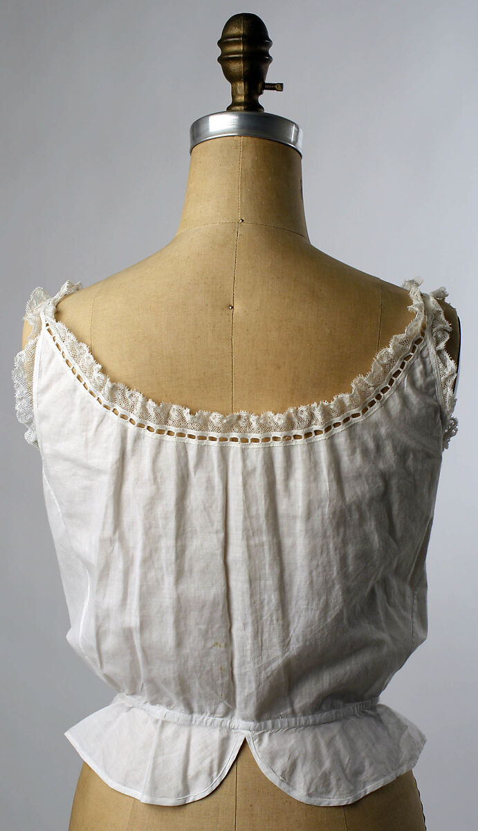 Corset cover, cotton, American