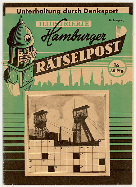 Illustrierte Hamburger Rätselpost 14, no. 16, Letterpress booklet 