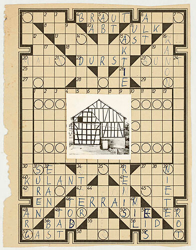 Crossword Puzzles with Framework House, Auf der Forth 2, Zeppenfeld (1961)