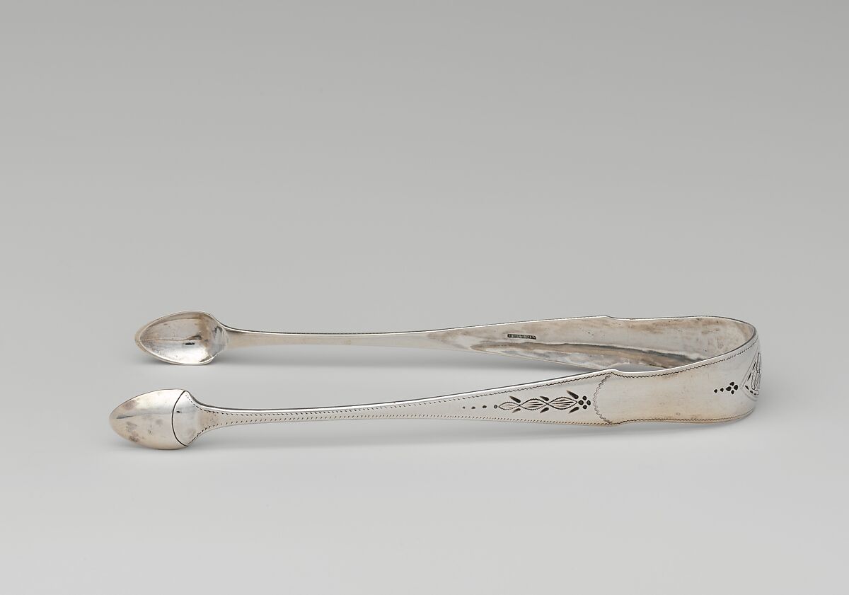 Tongs, Isaac Hutton (American, New York 1766–1855 Albany, New York), Silver, American
