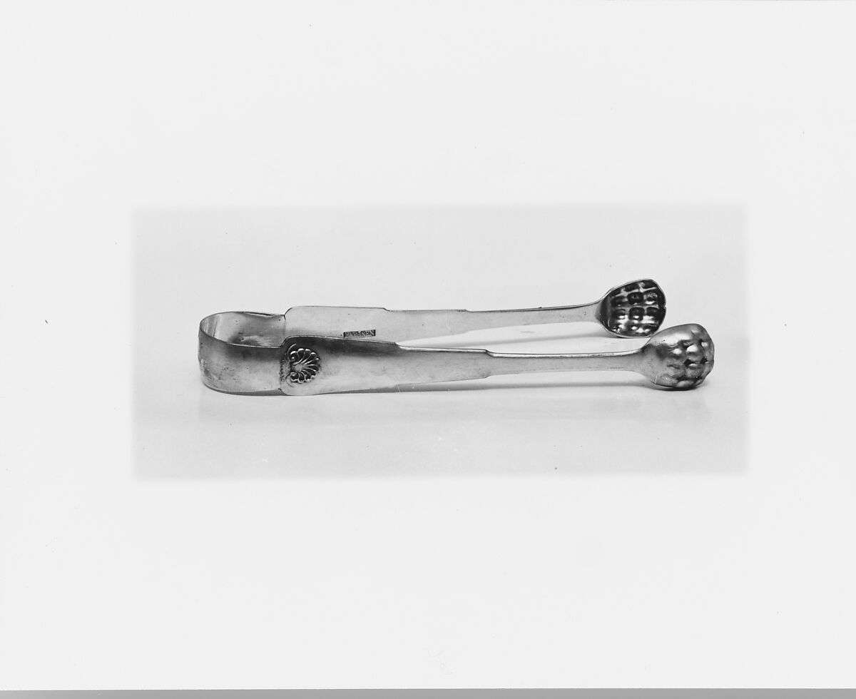 Tongs, Otto W. Parisen (active ca. 1826), Silver, American 