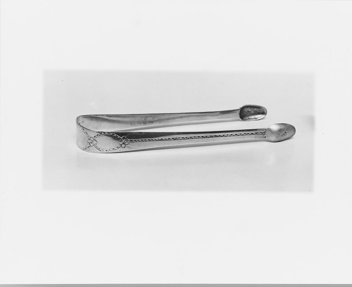 Tongs, Phinney and Mead (active ca. 1825), Silver, American 