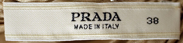 Dress, Prada (Italian, founded 1913), silk, Italian