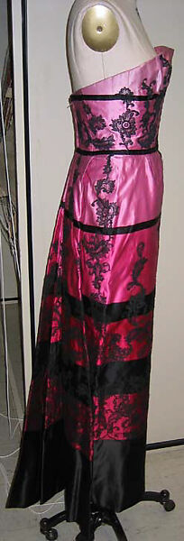 Evening ensemble, Emilio Schuberth (Italian, 1904–1972), (a, b) silk, cotton
(c, d) silk, Italian