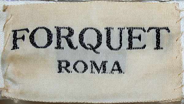 Jumpsuit, Federico Forquet, silk, metallic thread, crystal, Italian