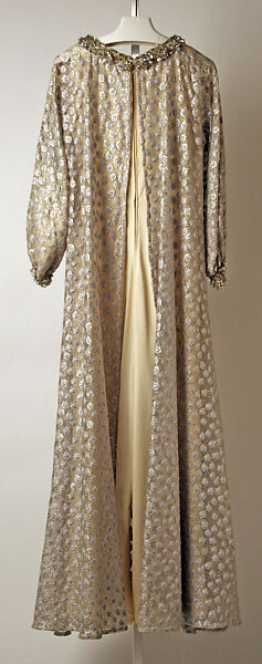 Jumpsuit, Federico Forquet, silk, metallic thread, crystal, Italian