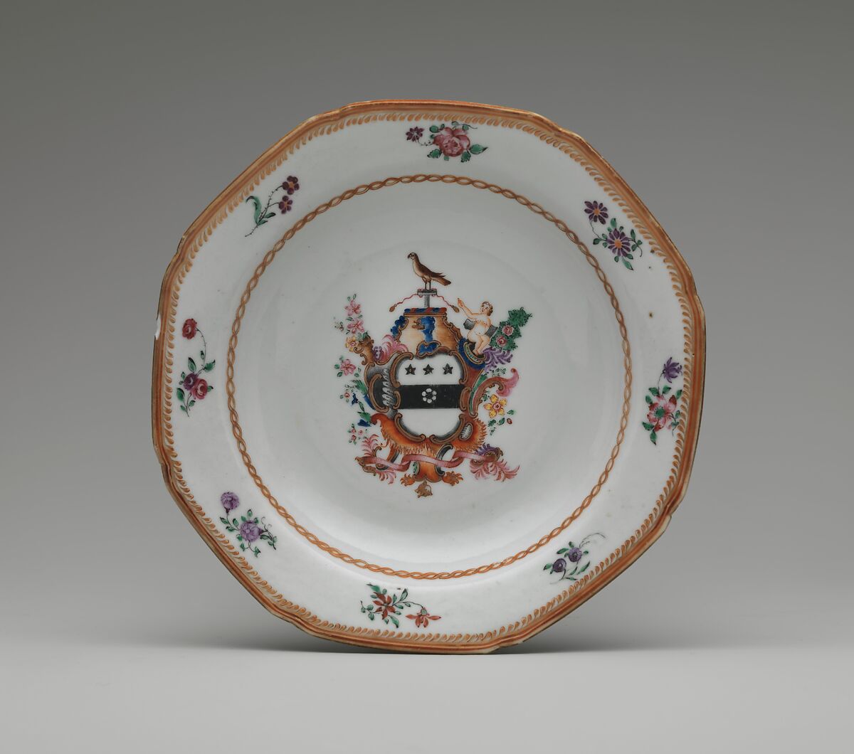 Bowl, Porcelain, Chinese, for American market 