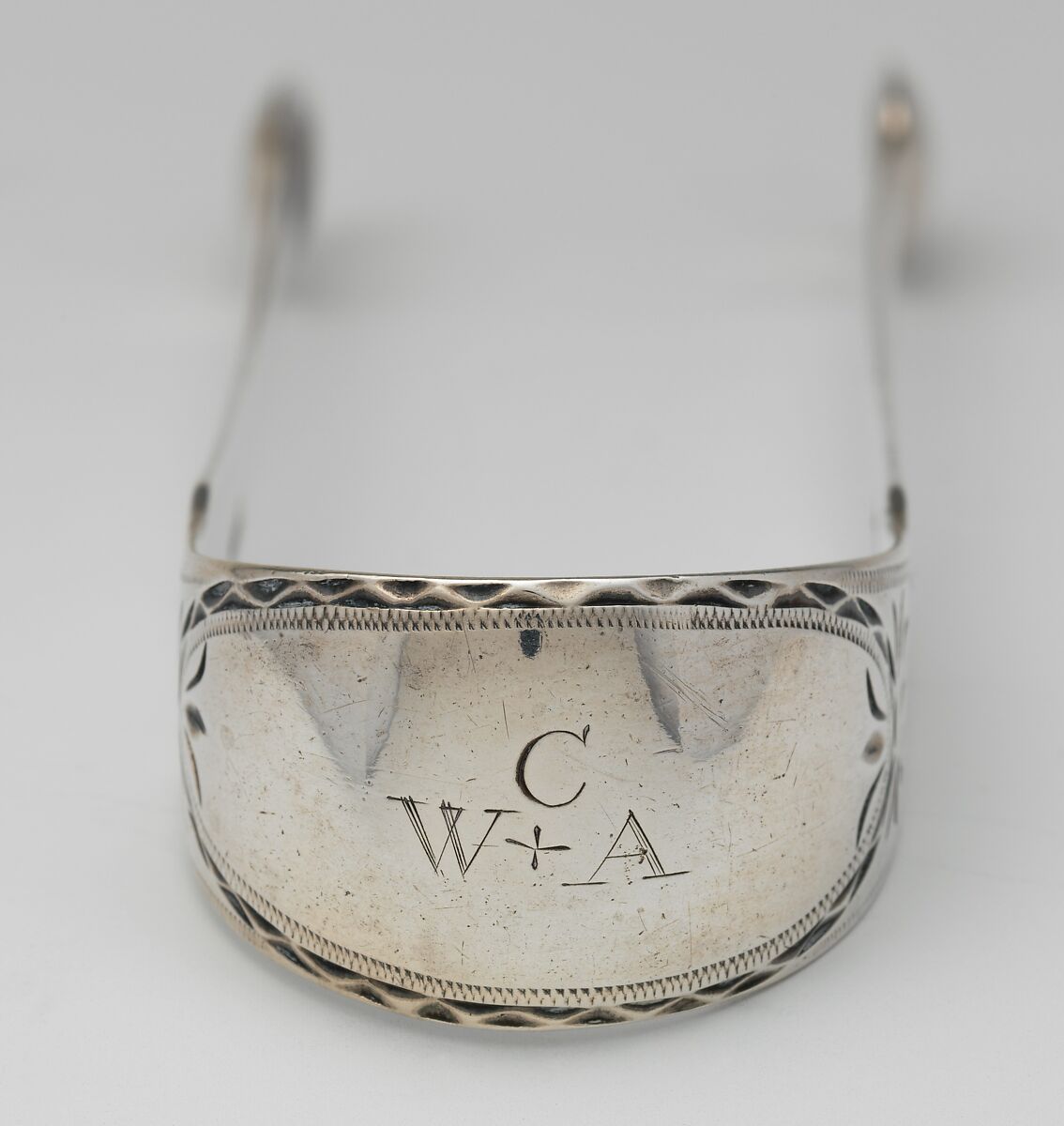 Tongs, Garret Schanck (1768–1795), Silver, American