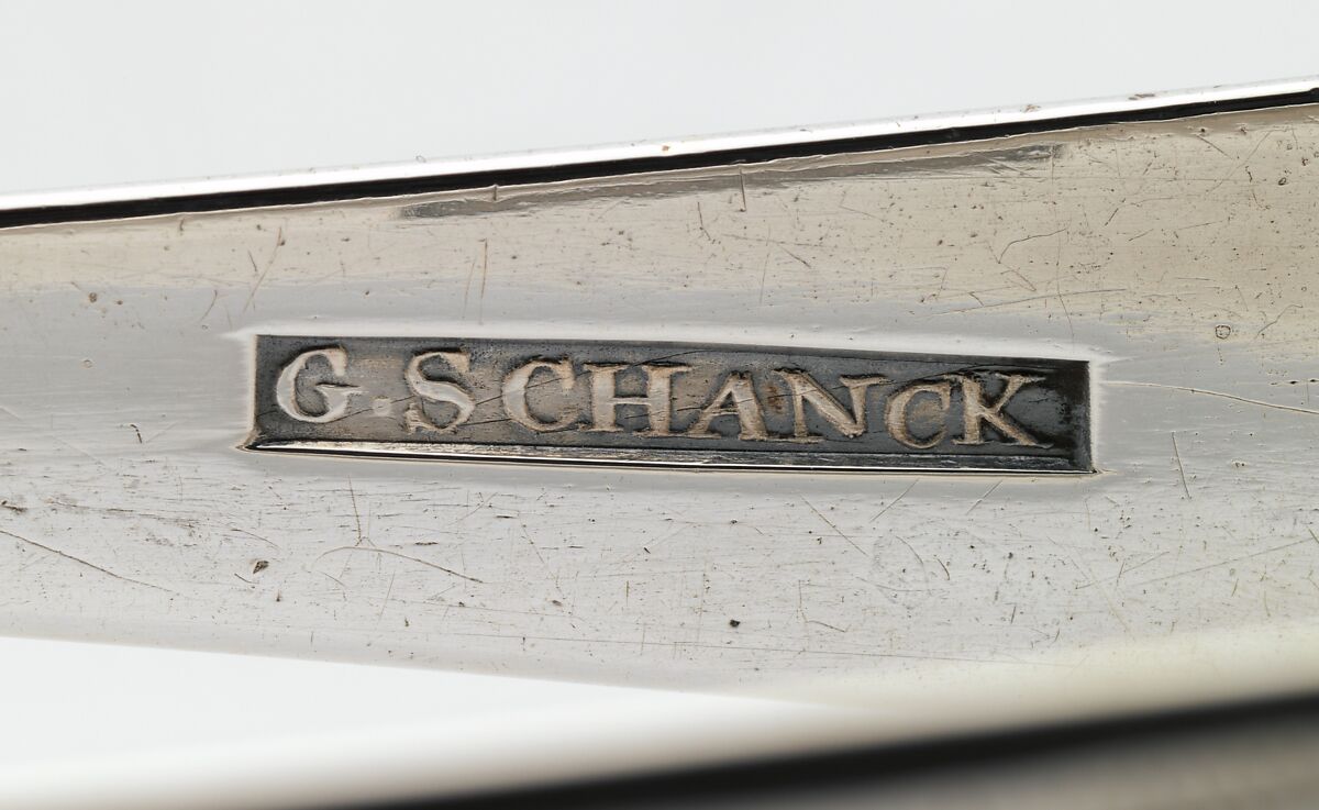 Tongs, Garret Schanck (1768–1795), Silver, American