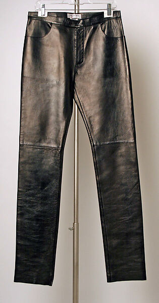 Tuxedo, Yves Saint Laurent Rive Gauche (French, founded 1966), (a, b) leather, French