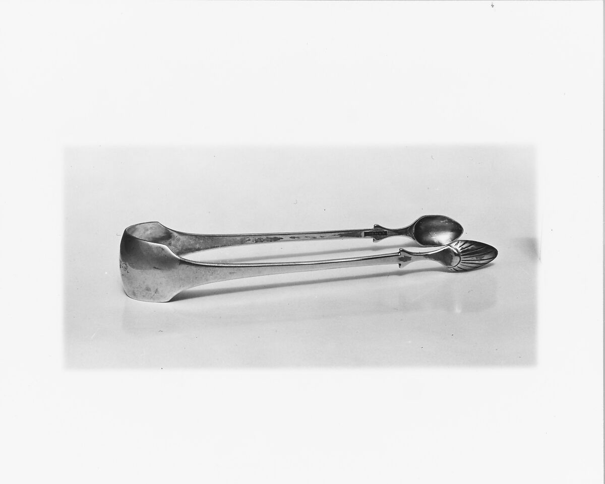 Tongs, Robert Swan (active ca. 1795–1831), Silver, American 