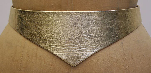 Dress, Halston (American, Des Moines, Iowa 1932–1990 San Francisco, California), silk, leather, American