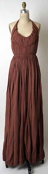 Evening dress, Edward Molyneux (French (born England), London 1891–1974 Monte Carlo), estron, rayon, French