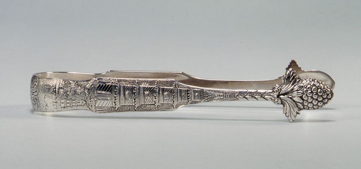 Tongs, Andrew Ellicott Warner (1786–1870), Silver, American 