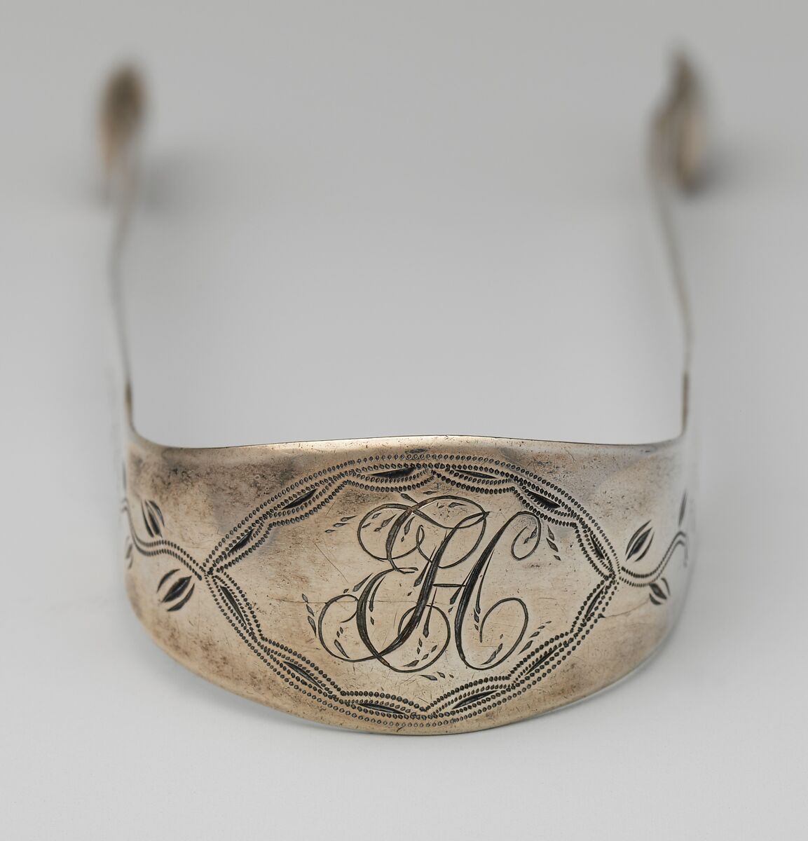 Tongs, Possibly Bernard Wenman (ca. 1789–1833), Silver, American