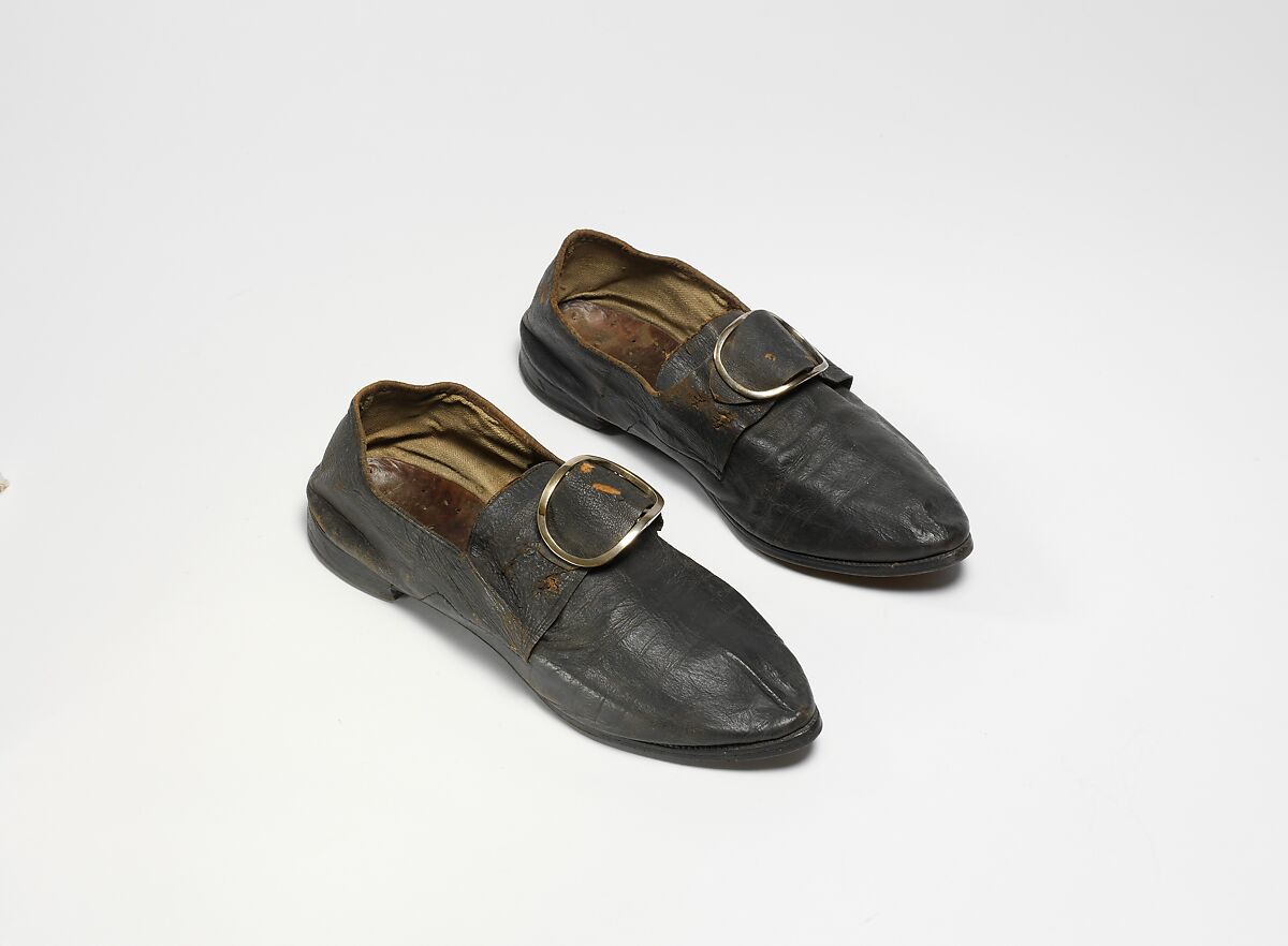 Shoes, (a, b) leather, British