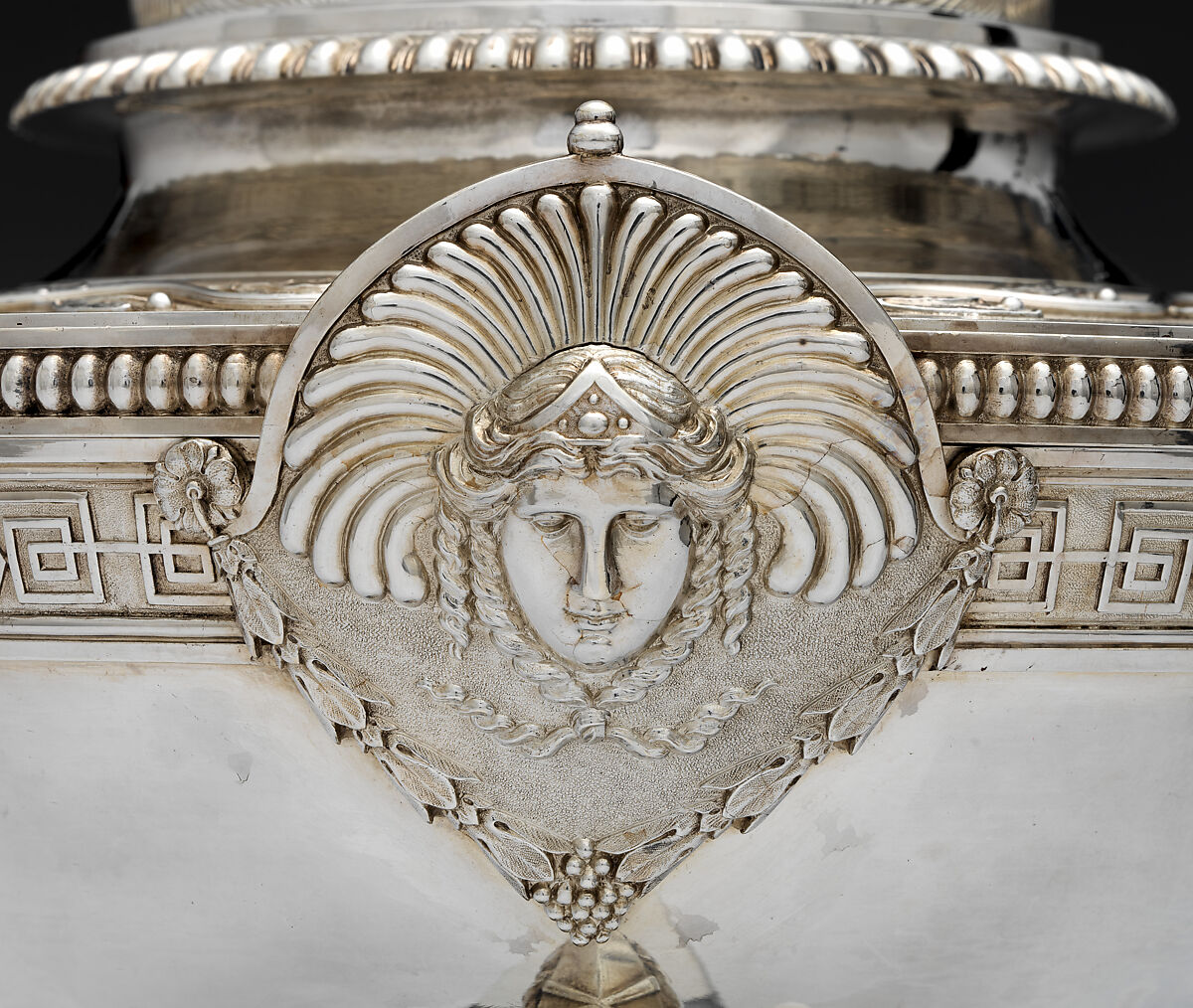 Hot Water Urn (part of a service), Digby Scott (British, active 1802–1807), Silver; ivory, British, London