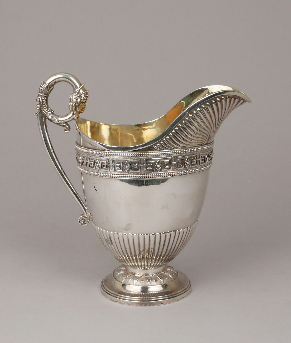 Milk Jug (part of a service), Digby Scott (active 1802–1807), Silver; gilded, British, London 