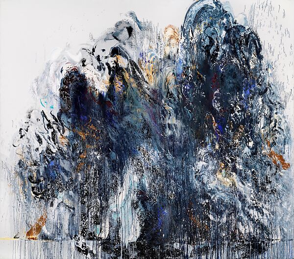 Wall of Water IX, Maggi Hambling (British, born Sudbury, Suffolk, 1945), Oil on canvas 