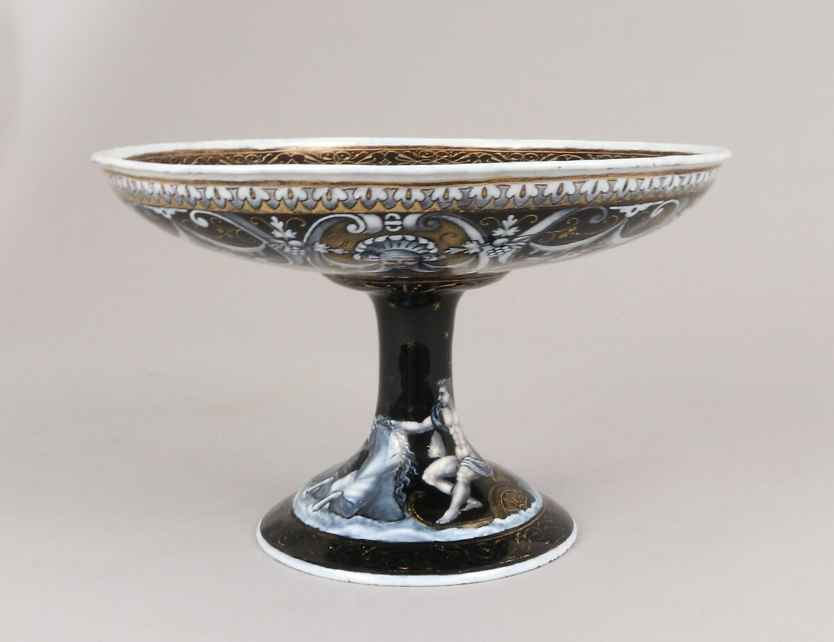 Cup with the Triumph of Galatea, Charles-Ludovic Crétineau-Joly (French, born Fontenay-le-Comte 1831), Painted enamel on copper, French, Paris