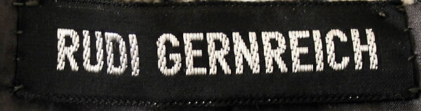 Ensemble, Rudi Gernreich (American (born Austria), Vienna 1922–1985 Los Angeles, California), wool, silk, leather, American