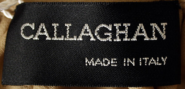 Dress, Callaghan (Italian, founded 1966), (a) rayon, metal; (b) suede, plastic (acrylic), Italian