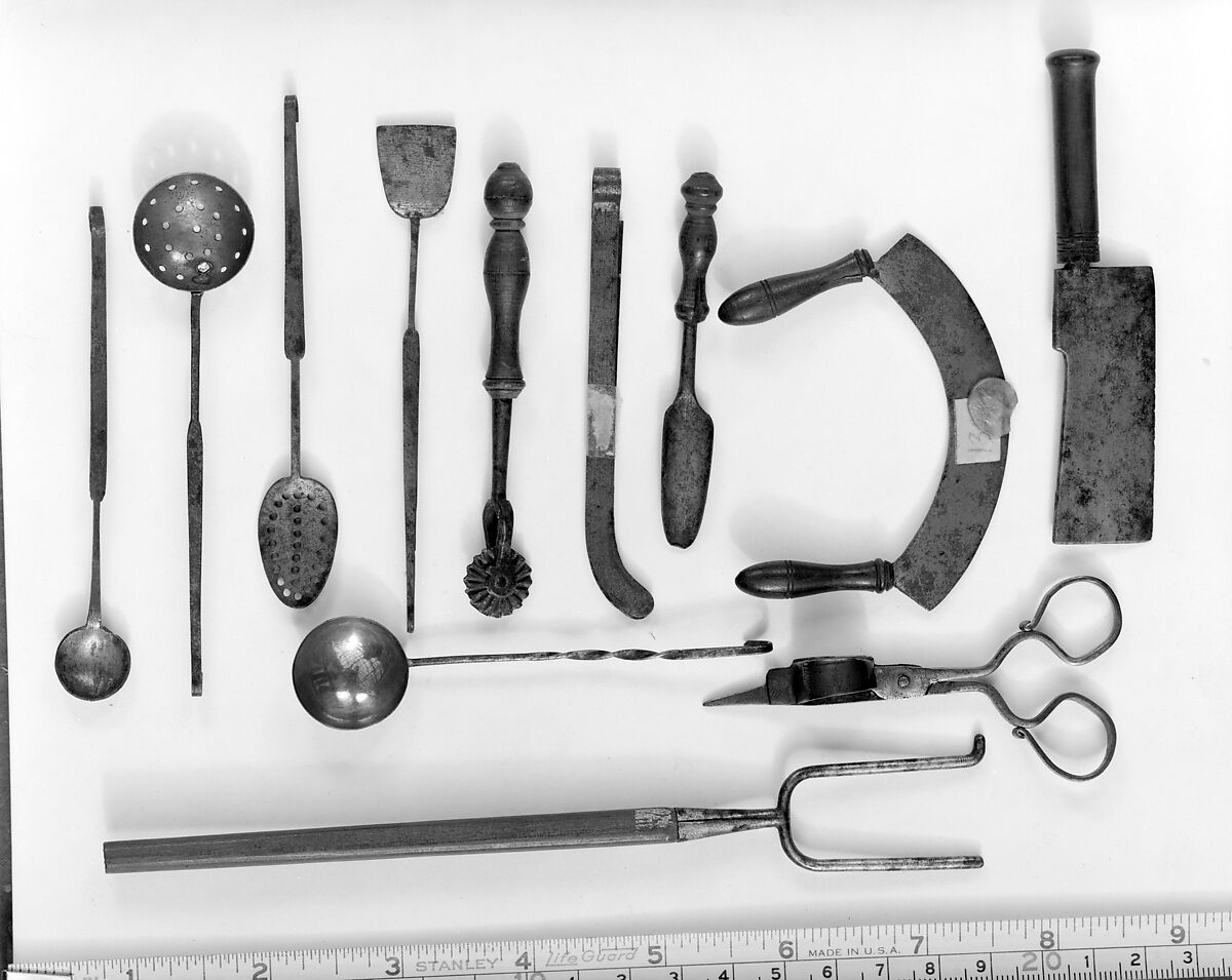 Toy Kitchen, Wood, metal, ceramics, American or German