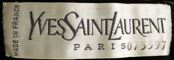 Ensemble, Yves Saint Laurent (French, founded 1961), (a–c) silk, French