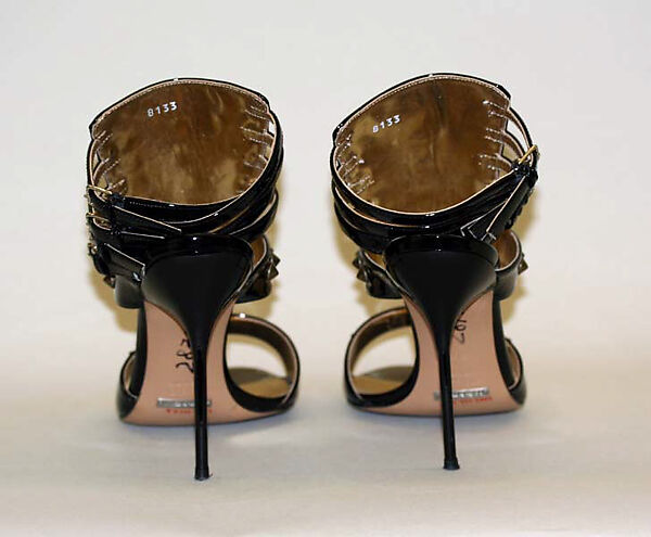 Sandals, Dolce &amp; Gabbana (Italian, founded 1985), a,b) leather, metal, Italian