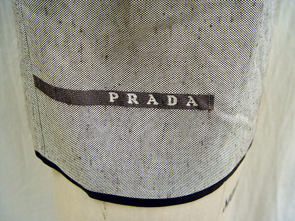 Ensemble, Prada (Italian, founded 1913), cotton, leather, Italian