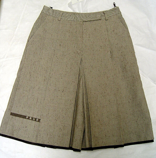 Ensemble, Prada (Italian, founded 1913), cotton, leather, Italian