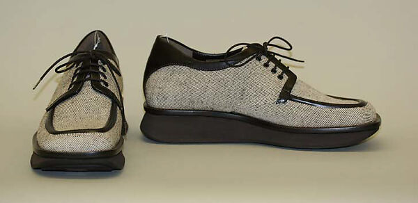 Ensemble, Prada (Italian, founded 1913), cotton, leather, Italian