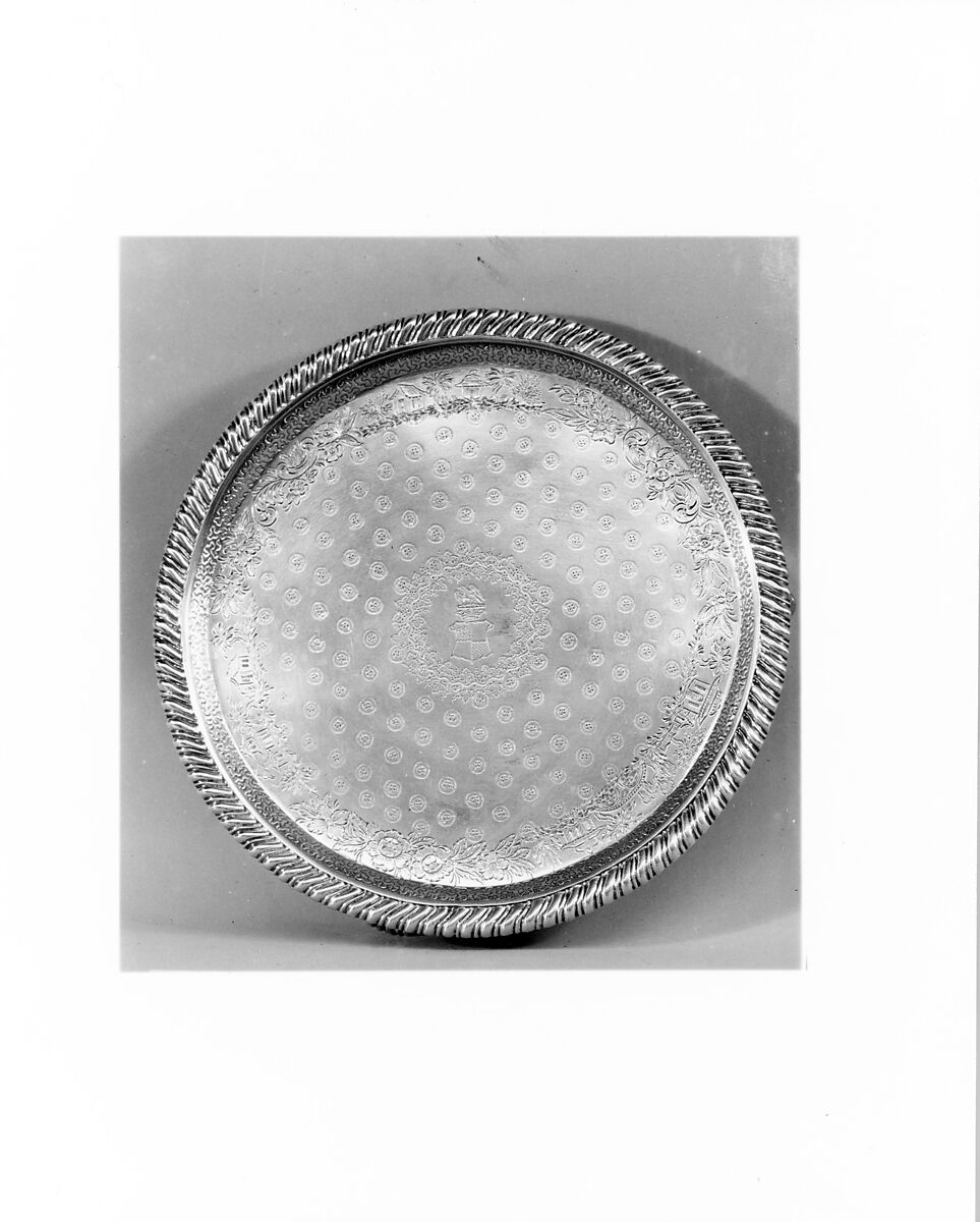 Salver, Samuel Kirk (1793–1872), Silver, American 