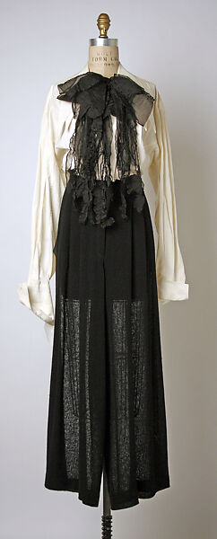 Suit, House of Chanel (French, founded 1910), (a, d) wool; (b) silk; (c) cotton, French