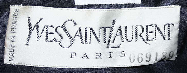 Suit, Yves Saint Laurent (French, founded 1961), (a, b) wool; (c) wool, leather, French