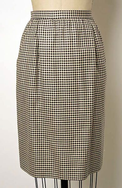 Suit, Yves Saint Laurent (French, founded 1961), (a, b) wool; (c) wool, leather, French