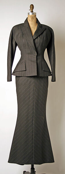 Ensemble, House of Dior (French, founded 1946), (a–c) wool; (d) silk, French