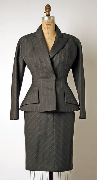Ensemble, House of Dior (French, founded 1946), (a–c) wool; (d) silk, French