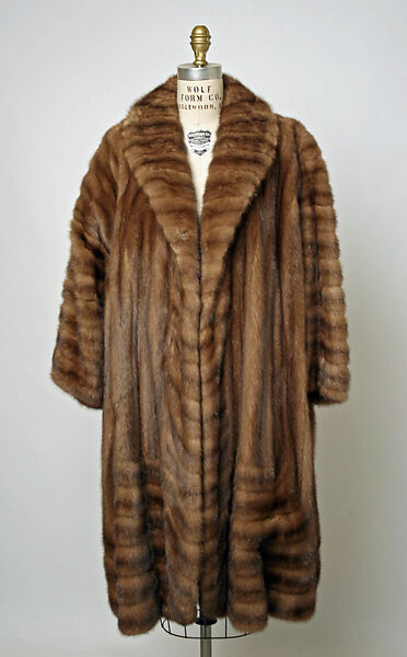 Coat, Fendi (Italian, founded 1925), fur, Italian 