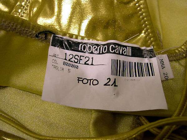 Bathing suit, Roberto Cavalli (Italian, 1940–2024), lycra blend, Italian