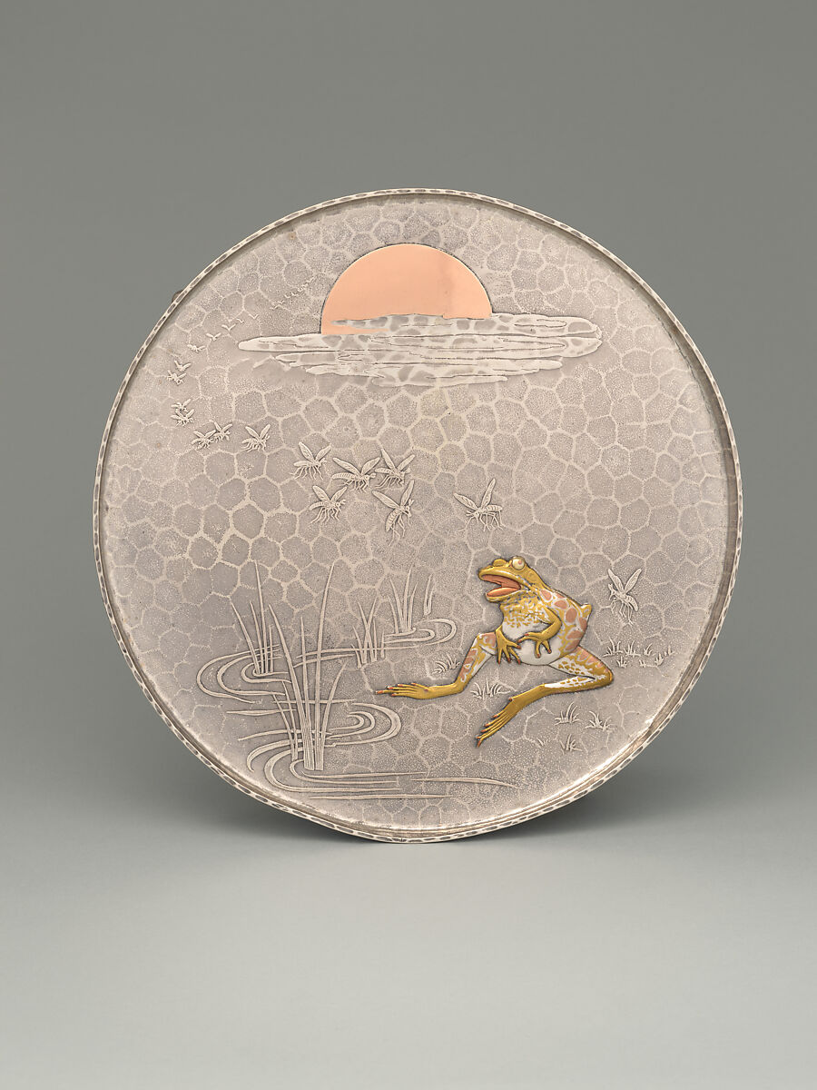 Tray, Tiffany & Co., Silver, copper, brass, gold-copper alloy, and copper-platinum-iron alloy, American