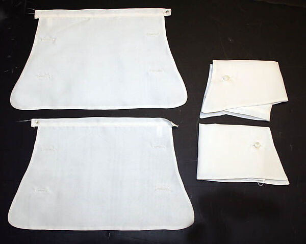 Evening coat, Ralph Lauren (American, born 1939), a) wool, silk; b,c) silk; d,e) silk, mother-of-pearl, American