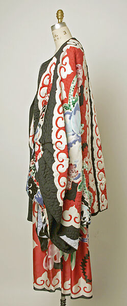 Ensemble, Michael Vollbracht (American, born 1947), (a) silk, plastic; (b) silk, American