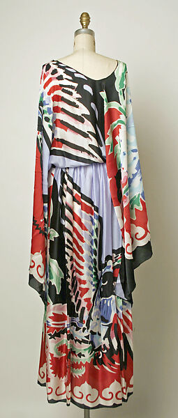 Ensemble, Michael Vollbracht (American, born 1947), (a) silk, plastic; (b) silk, American