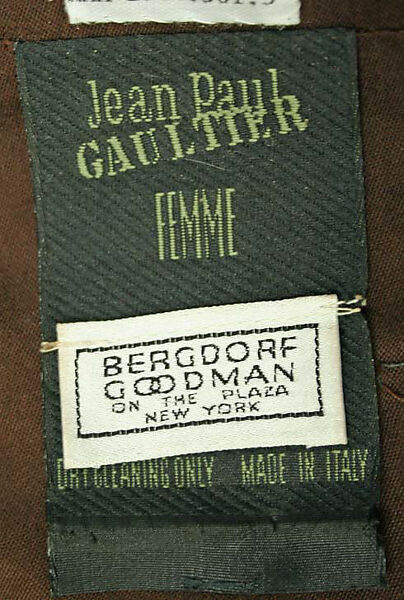 Dress, Jean Paul Gaultier (French, born 1952), cotton, French