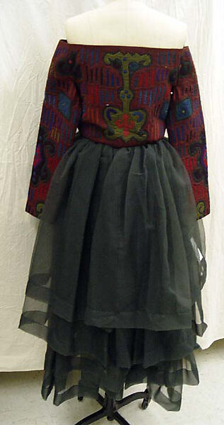 Ensemble, Romeo Gigli (Italian, born 1949), (a) cotton; (b) synthetic, Italian