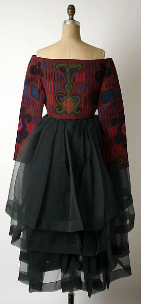 Ensemble, Romeo Gigli (Italian, born 1949), (a) cotton; (b) synthetic, Italian