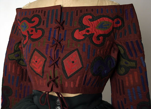 Ensemble, Romeo Gigli (Italian, born 1949), (a) cotton; (b) synthetic, Italian